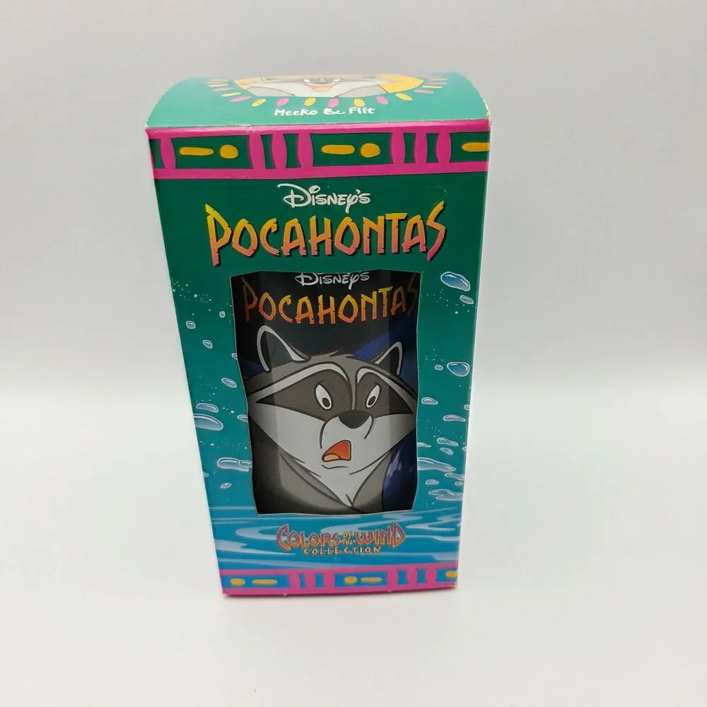 1994 Disney Pocahontas Meeko Burger King Collector Series Tumbler Vintage Cup
